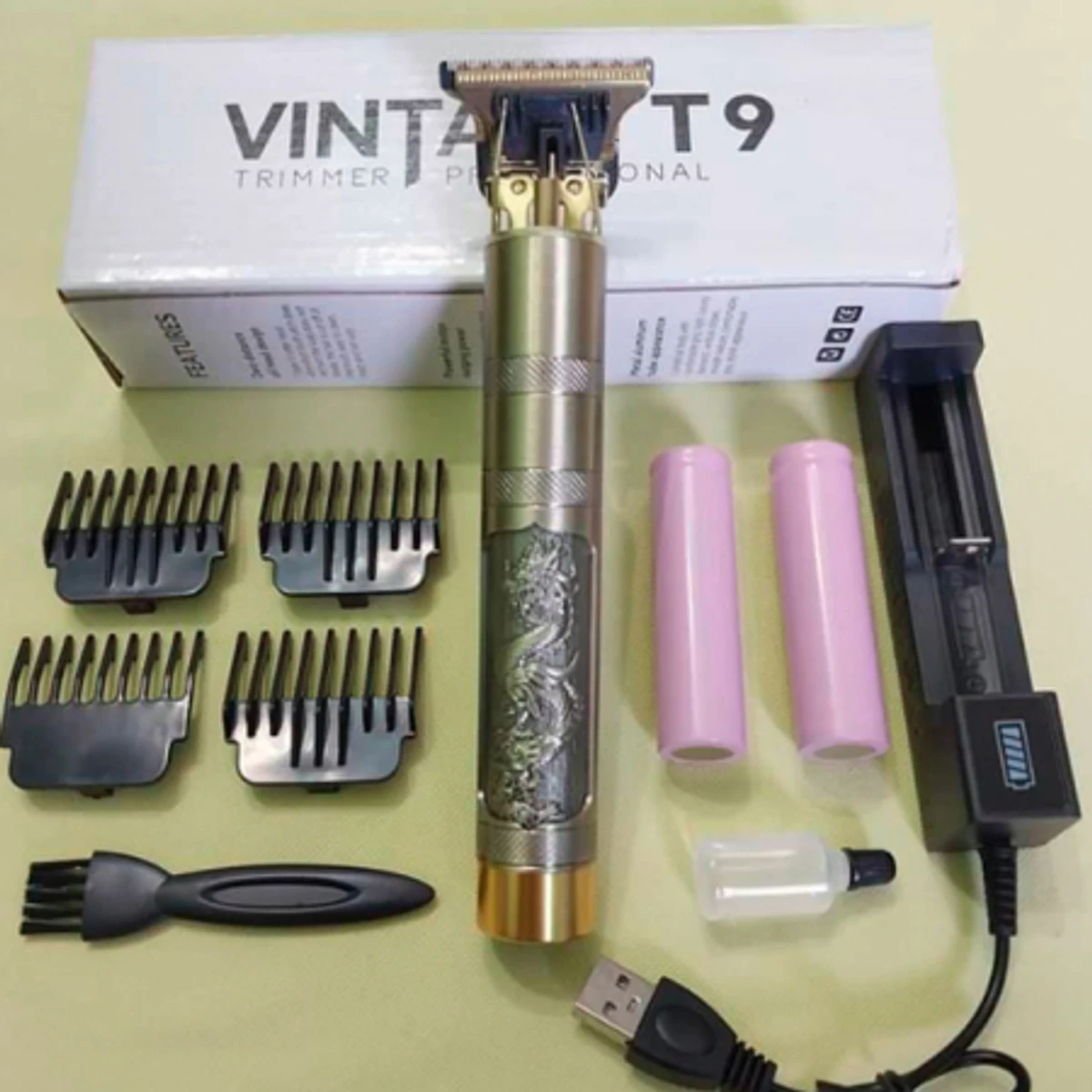 Double Battery - Rechargeable Vintage T9 Trimmer